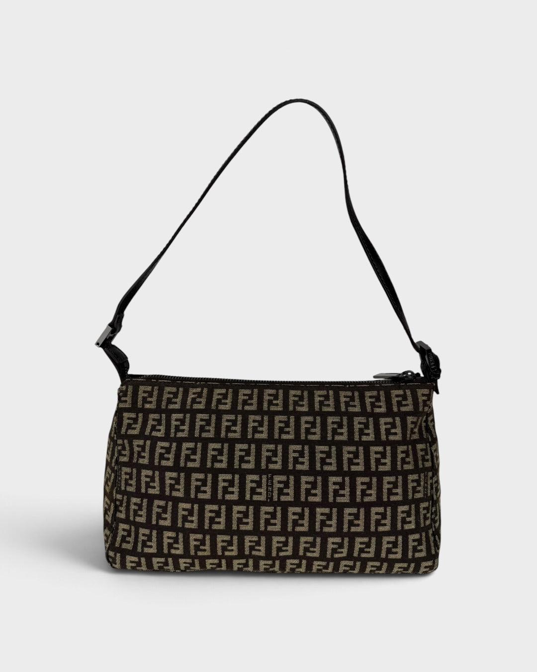 90s Fendi Zucca Brown Shoulder Bag | O/S, Multicoloured