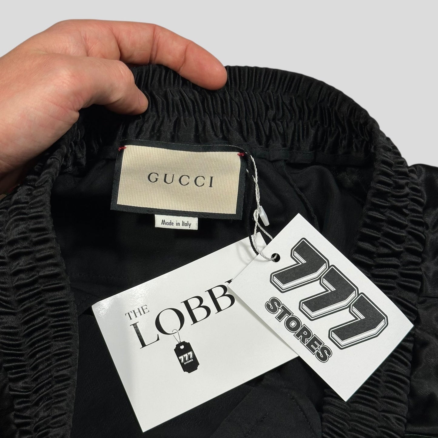 Gucci 2017 Striped Logo Acetate Tracksuit Trousers - IT48 (M) | Default Title, Black