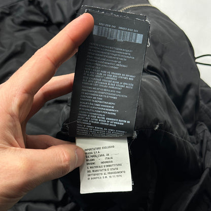 Prada 2018 Nylon Down Tri-Pocket Plaque Logo Puffer - S/M