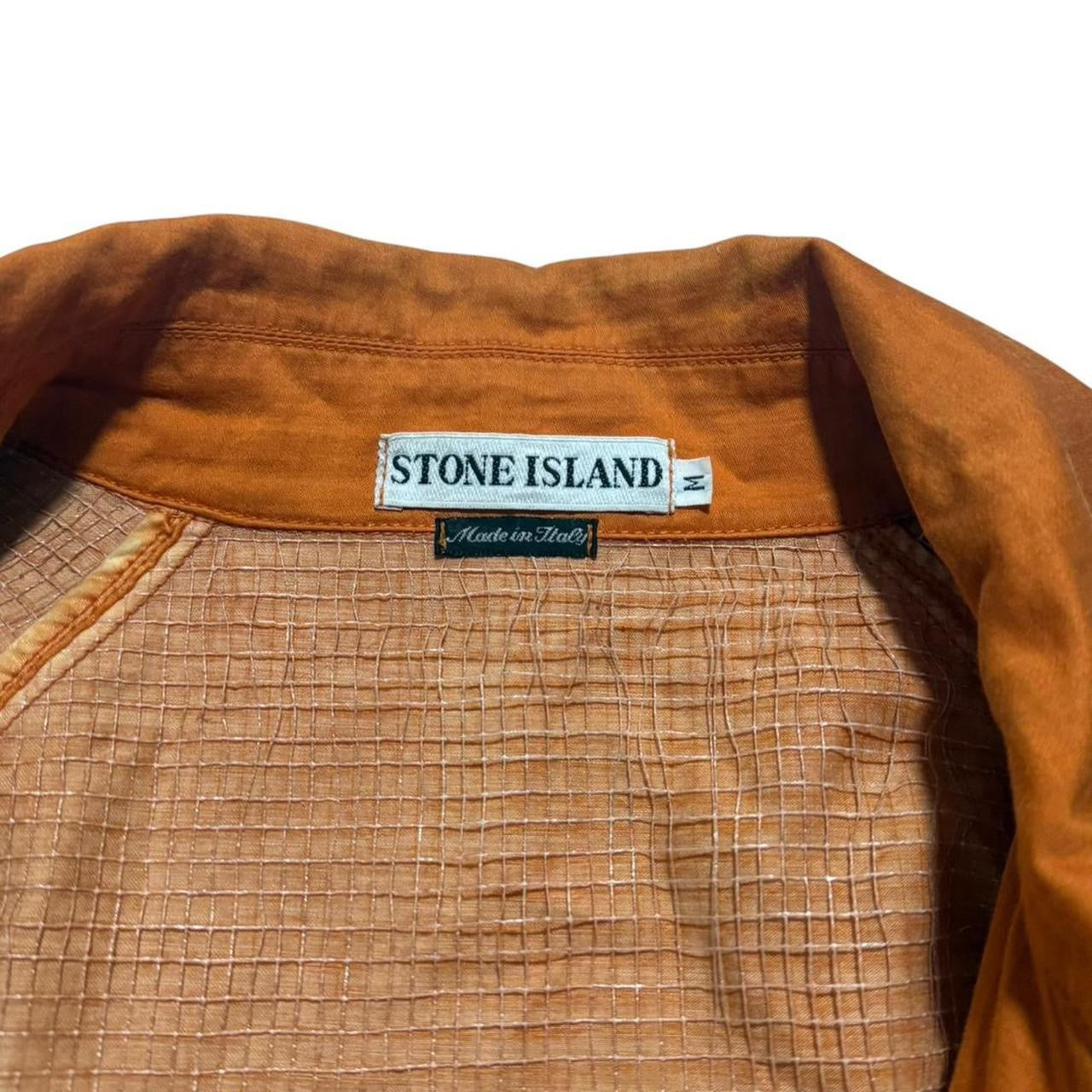 Stone Island 1997 Raso Gommato Mesh Jacket | Medium, Orange