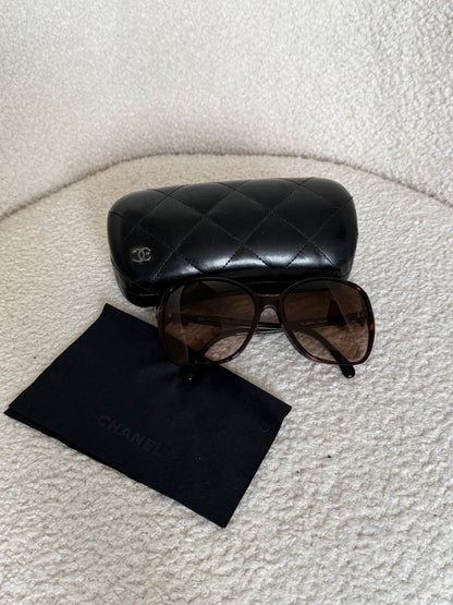 Vintage 2000s Chanel Oversized Sunglasses | O/S, Brown