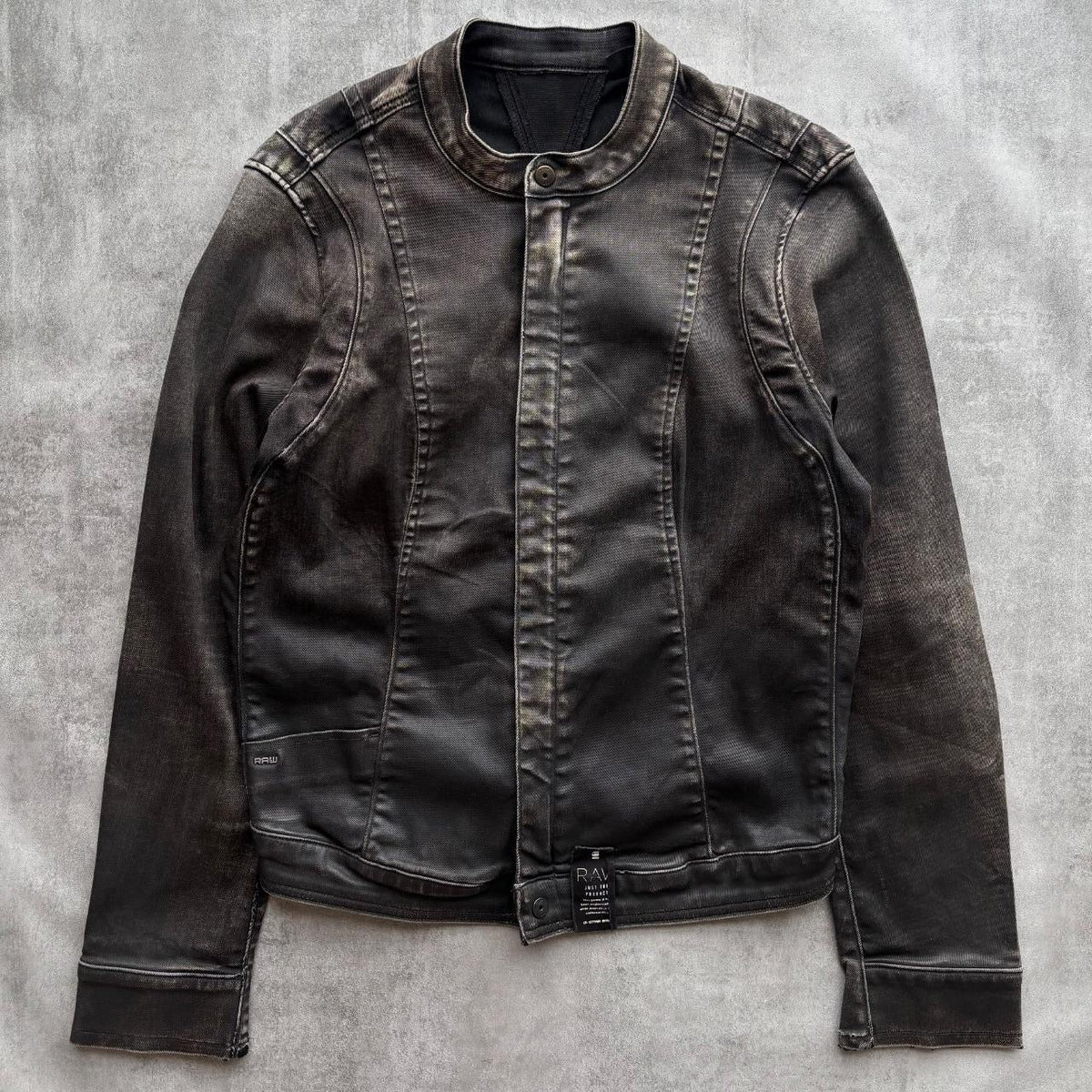 G-STAR WAXED DENIM JACKET | O/S, Black