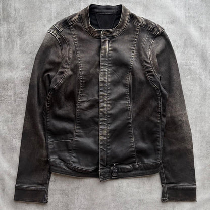 G-STAR WAXED DENIM JACKET | O/S, Black