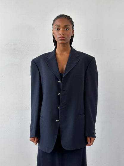 Versace Classic V2 1990s Bespoke Button Single Breasted Blazer - 42R/XL
