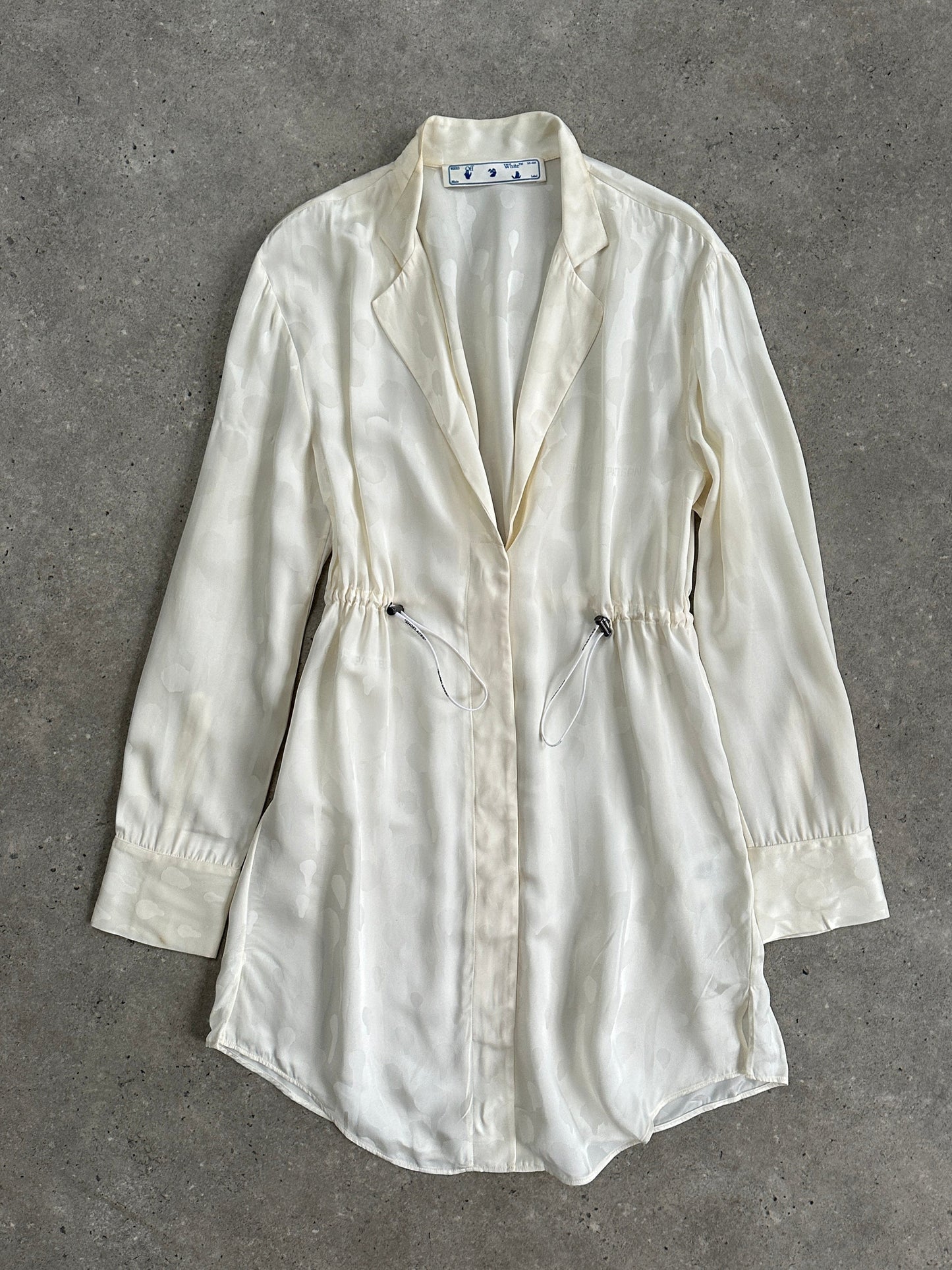 Off-White PATTERN Two Piece Cami & Shirt Dress Set - S/M