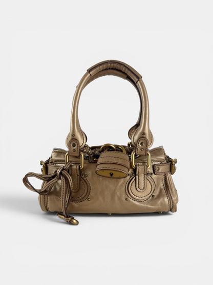 2007 Chloe Paddington Gold Leather GHW Mini Handbag | O/S, Multicoloured