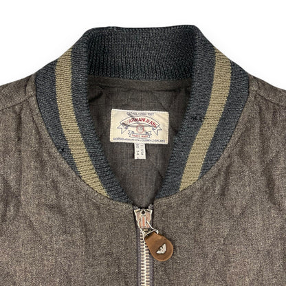90's Armani Quilted Wool Bomber (M) | Default Title, Multicoloured
