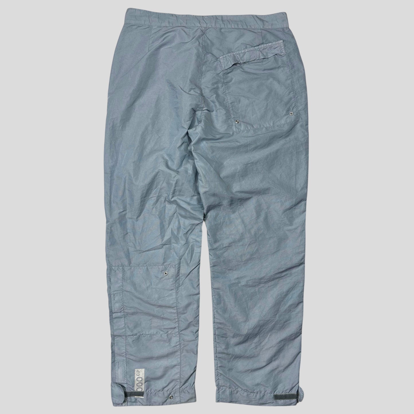 CP Company 2000 Baby Blue Millenium Nylon Stash Pocket Trousers - 34