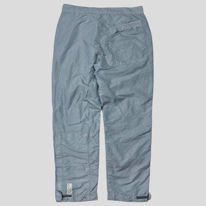 CP Company 2000 Baby Blue Millenium Nylon Stash Pocket Trousers - 34
