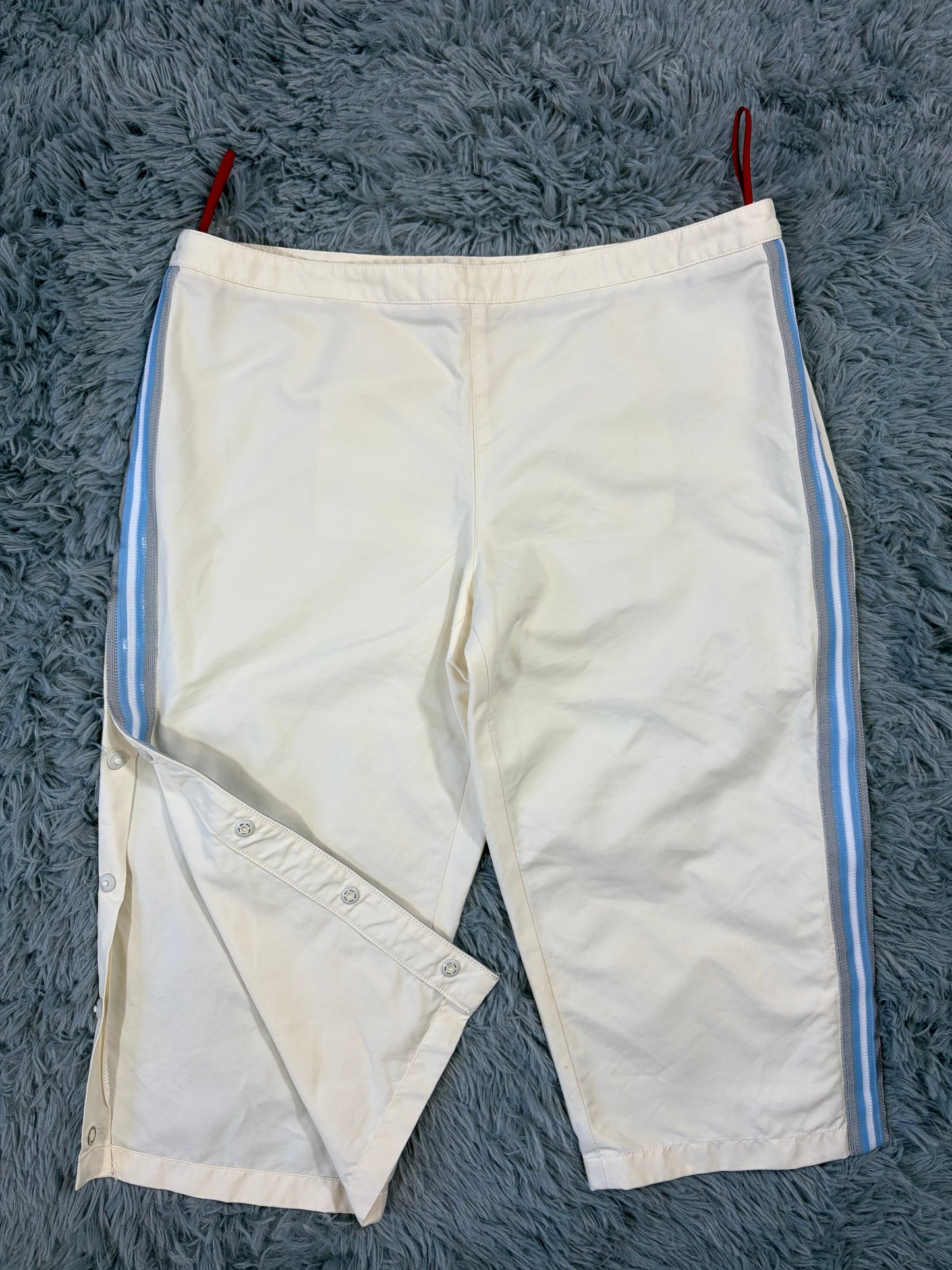 Prada Sport SS00 Gel Seam Stash Pocket Capri Trousers Shorts - IT44 | O/S, Blue