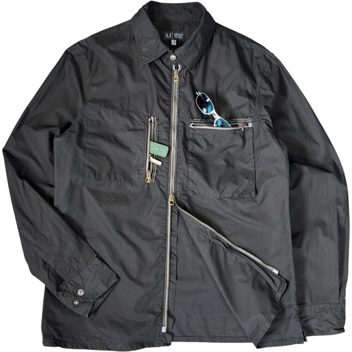 Armani Jeans 00’s Lightweight Cotton Jacket L | Large, Black
