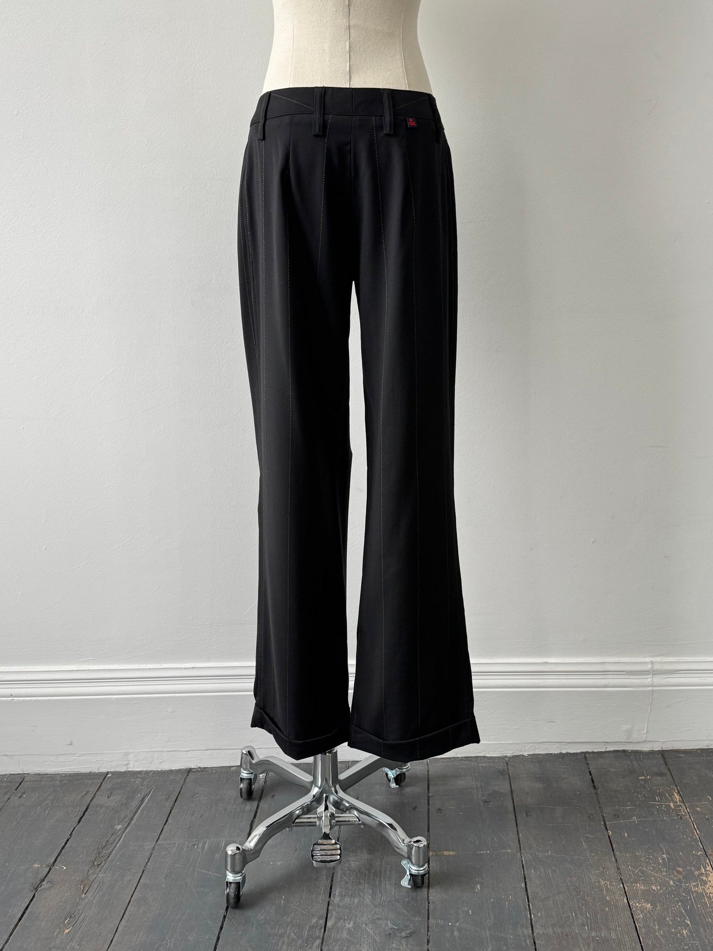 D&G Dolce & Gabbana 2000s Wool Trousers- W28