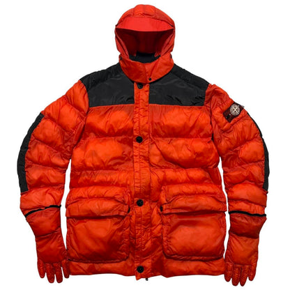 Stone Island 2008 Modular Anatomy Aitor Thorup Down Jacket | XL, Orange and Black