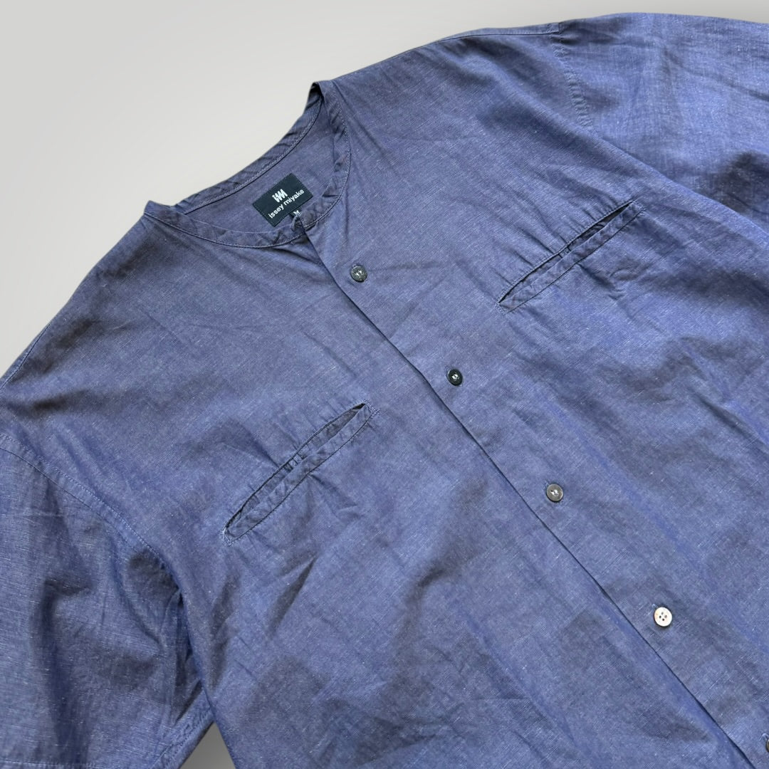 2000’s Issey Miyake Cotton Shirt M | O/S, Blue
