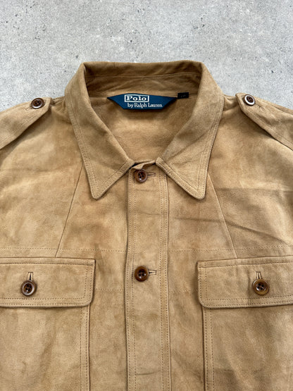 Ralph Lauren Polo 2000s Safari Suede Jacket - XL