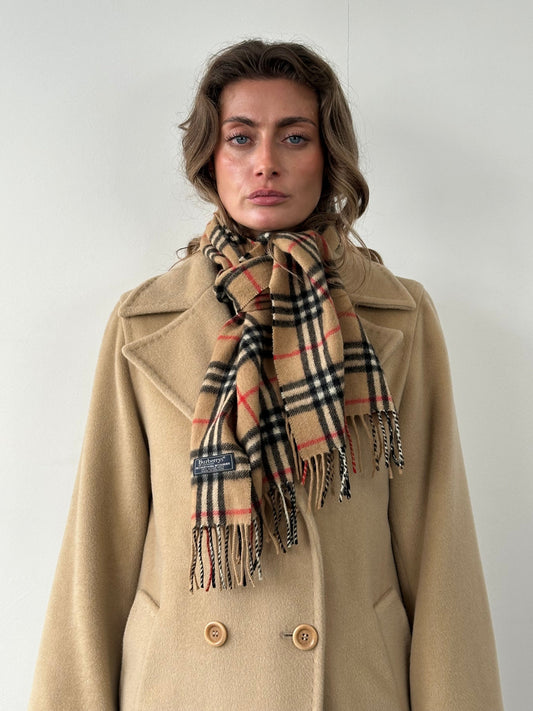 Burberry Lambswool Cashmere Nova Check Scarf