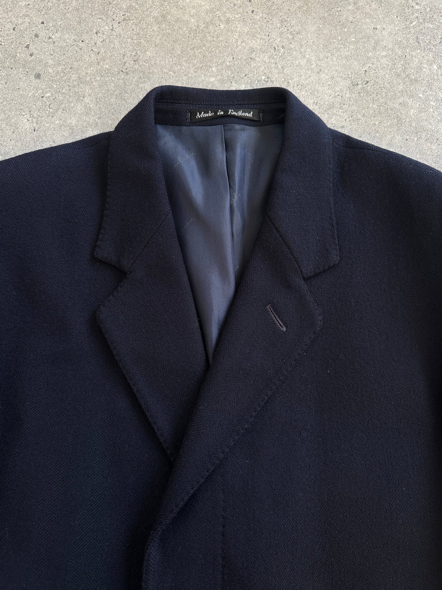 Pierre Cardin 1990s Pure Wool Concealed Placket Coat - XL/XXL