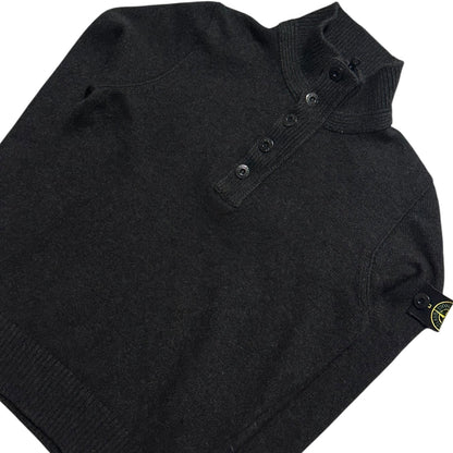 Stone Island 1/4 Button Up Zip Knit Jumper