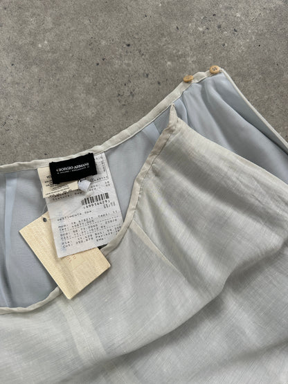 Giorgio Armani 1999 Wide Leg Linen Trousers - W28-30