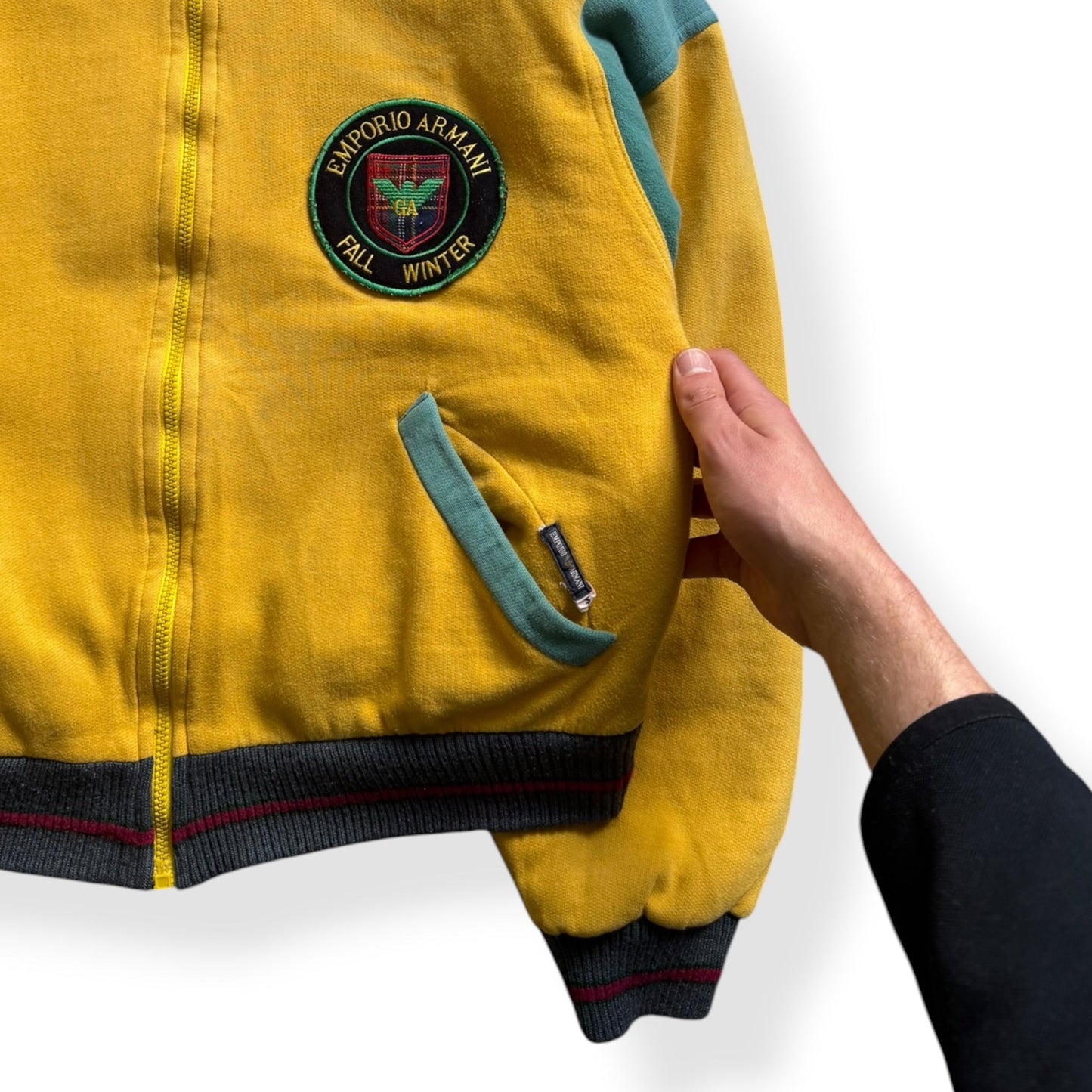 1981/82 Emporio Armani Reversible Bomber Jacket (S) | Default Title, Multicoloured
