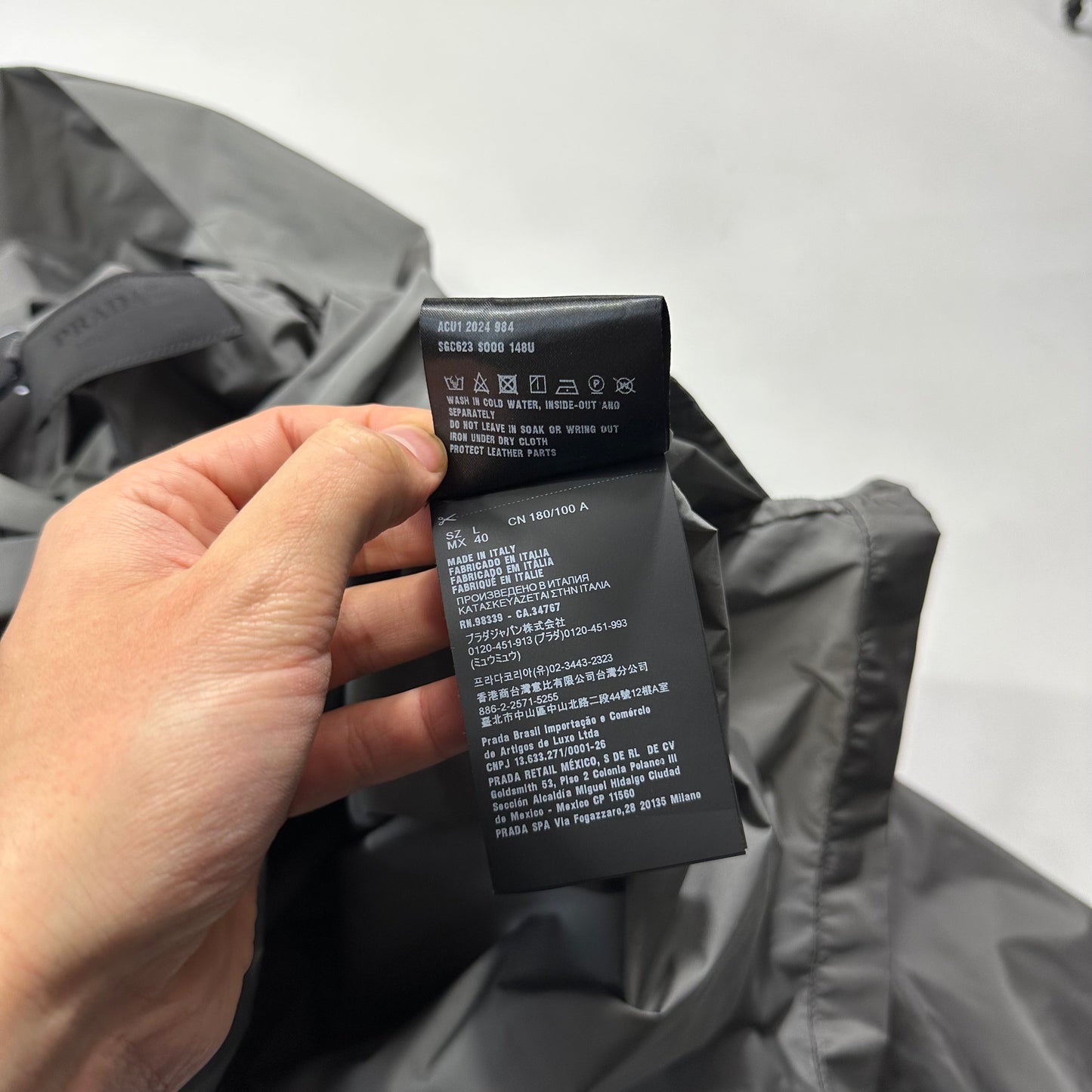 Prada 2024 Light Technical Nylon Pullover Smock Jacket - L (XXL)