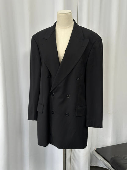 Hugo Boss x Loro Piana Pure Wool Double Breasted Blazer - 40R/XL