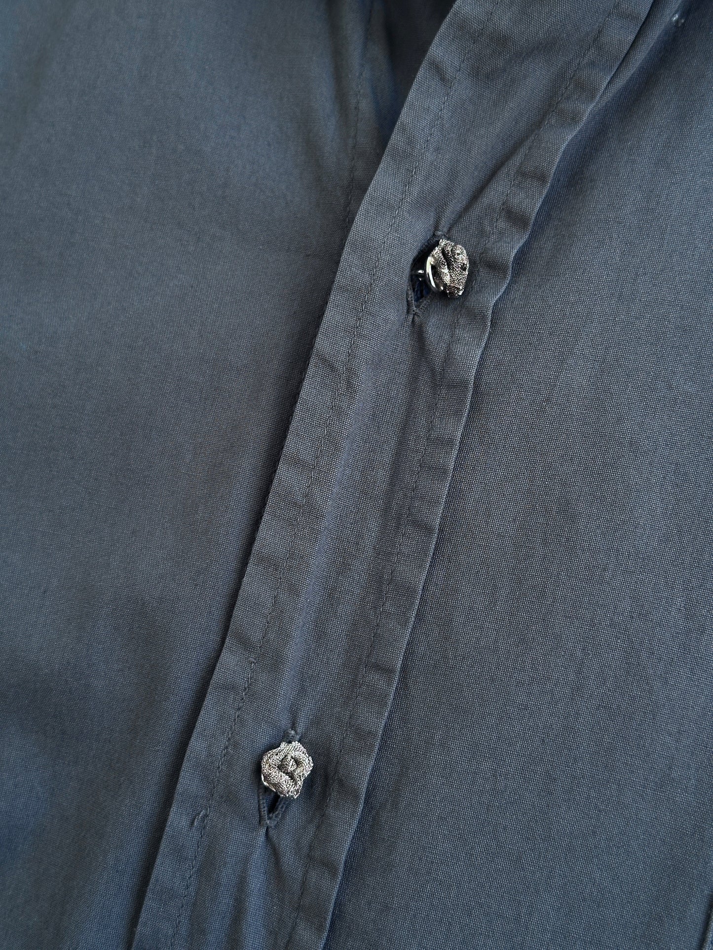 Moschino Pure Cotton Bespoke Button Logo Shirt - L