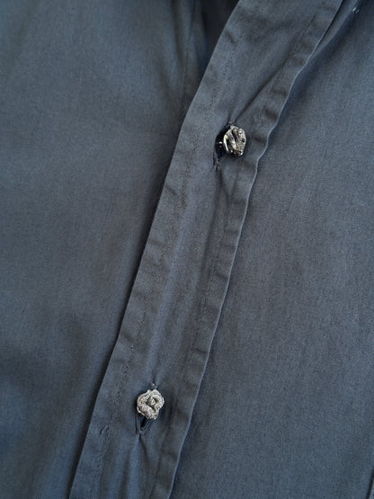 Moschino Pure Cotton Bespoke Button Logo Shirt - L