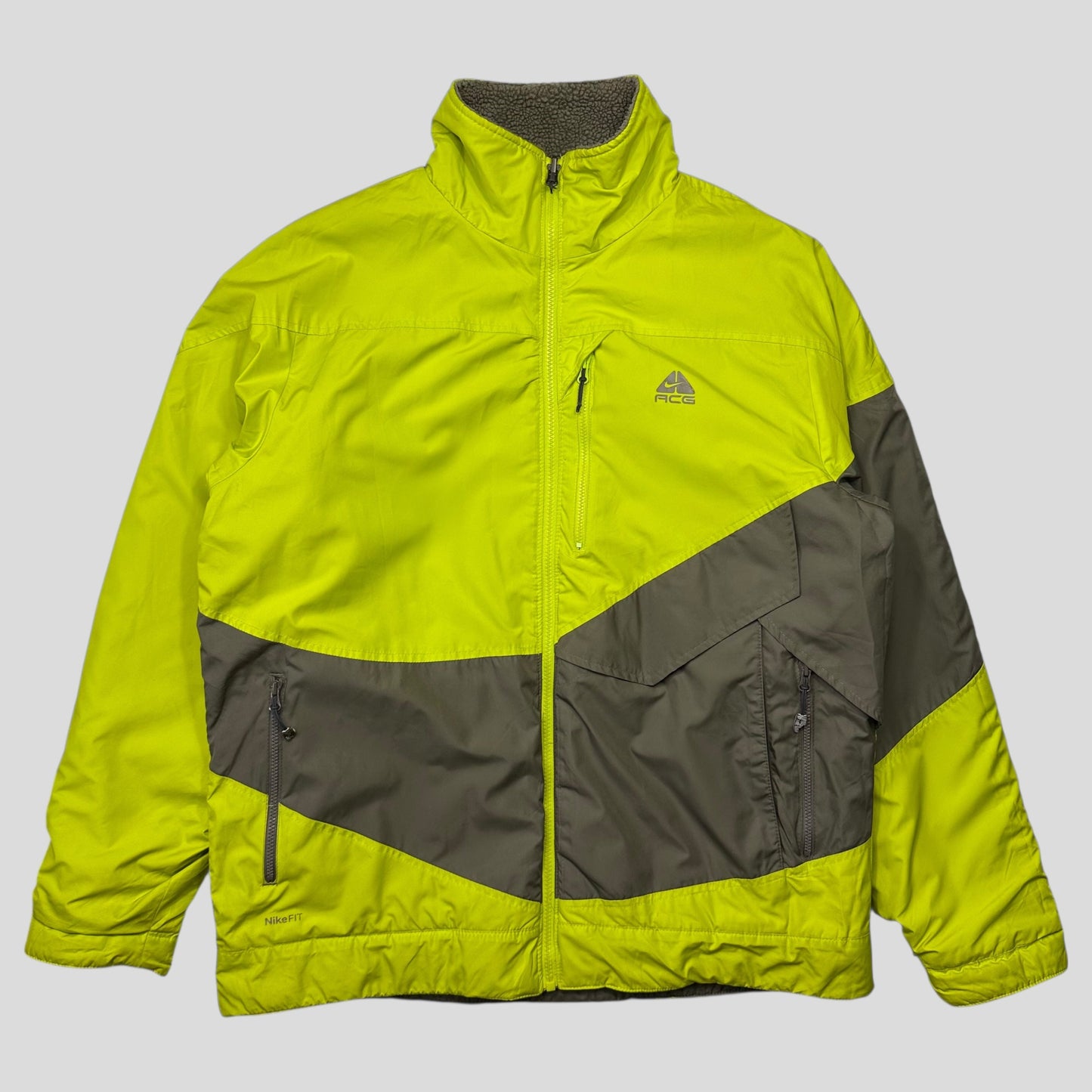 Nike ACG FW07 Reversible Nylon Panelled Fleece - M/L | Default Title, Multicoloured