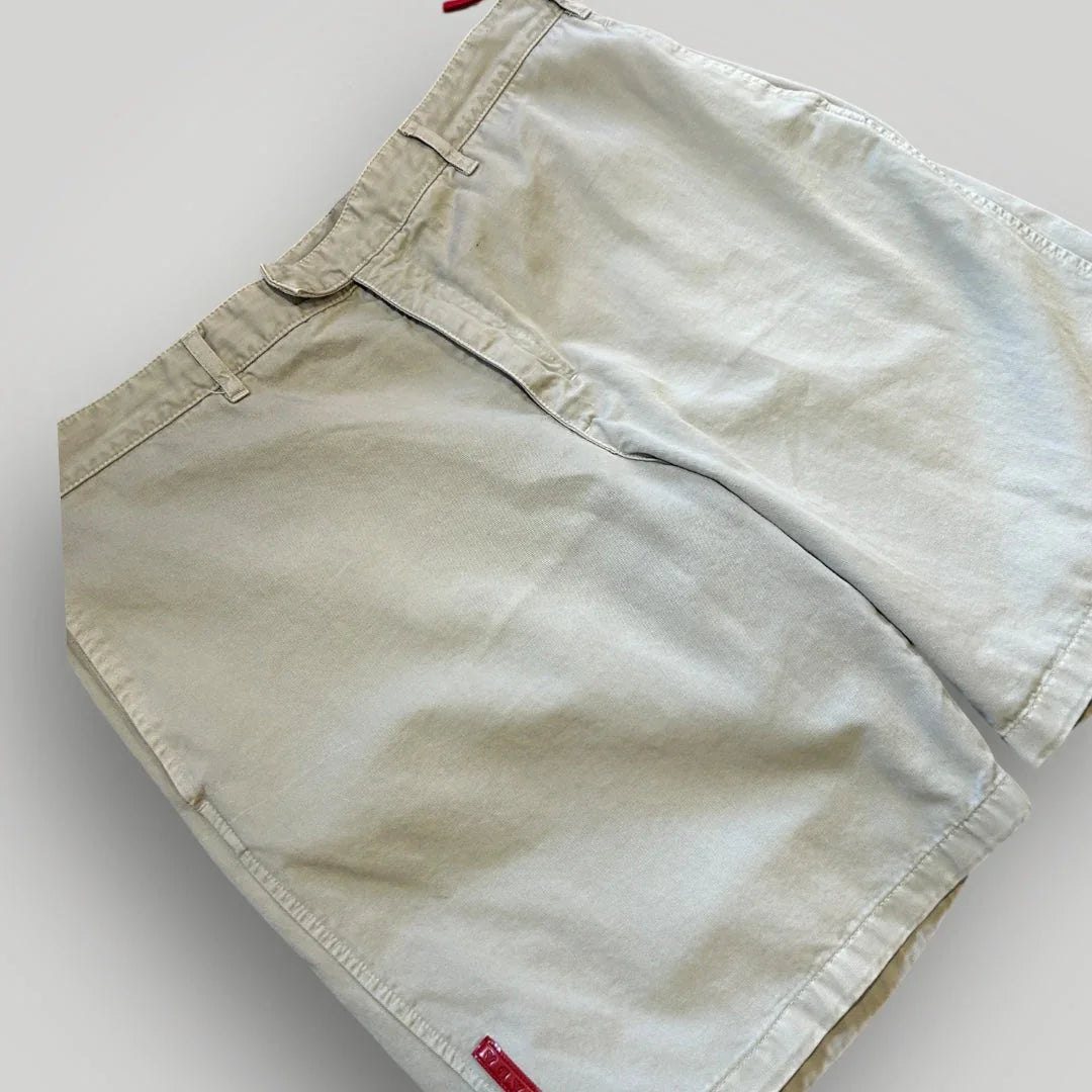Prada Sport 2000's Cotton Canvas Shorts 36"