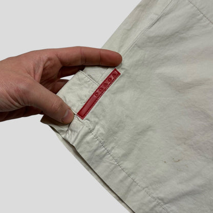 Prada Sport 2006 Technical Cotton Adjustable Long Shorts - L/XL