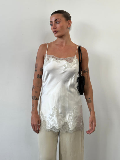 Victoria’s Secret 2000s Lace Satin Slip Dress - S/M