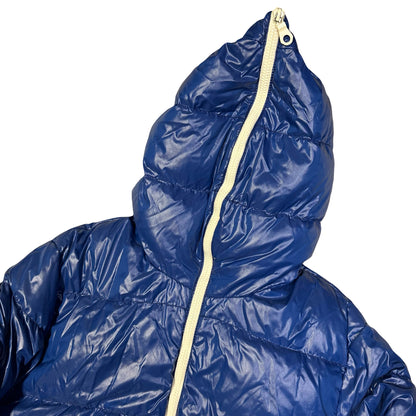 Duvetica Puffer Jacket In Blue & White ( L )