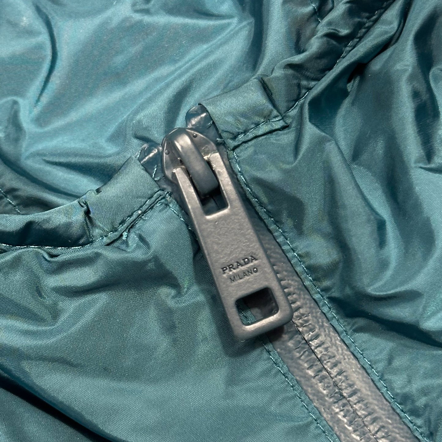 Prada 2017 Nylon Blazer Jacket with Removable Nylon Hood - IT50