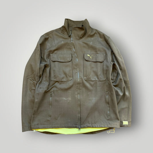 2000's Puma Sidewinder Zip Jacket L | O/S, Olive