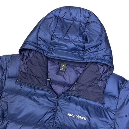Montbell Light Alpine Down Puffer Jacket In Navy Blue ( M )