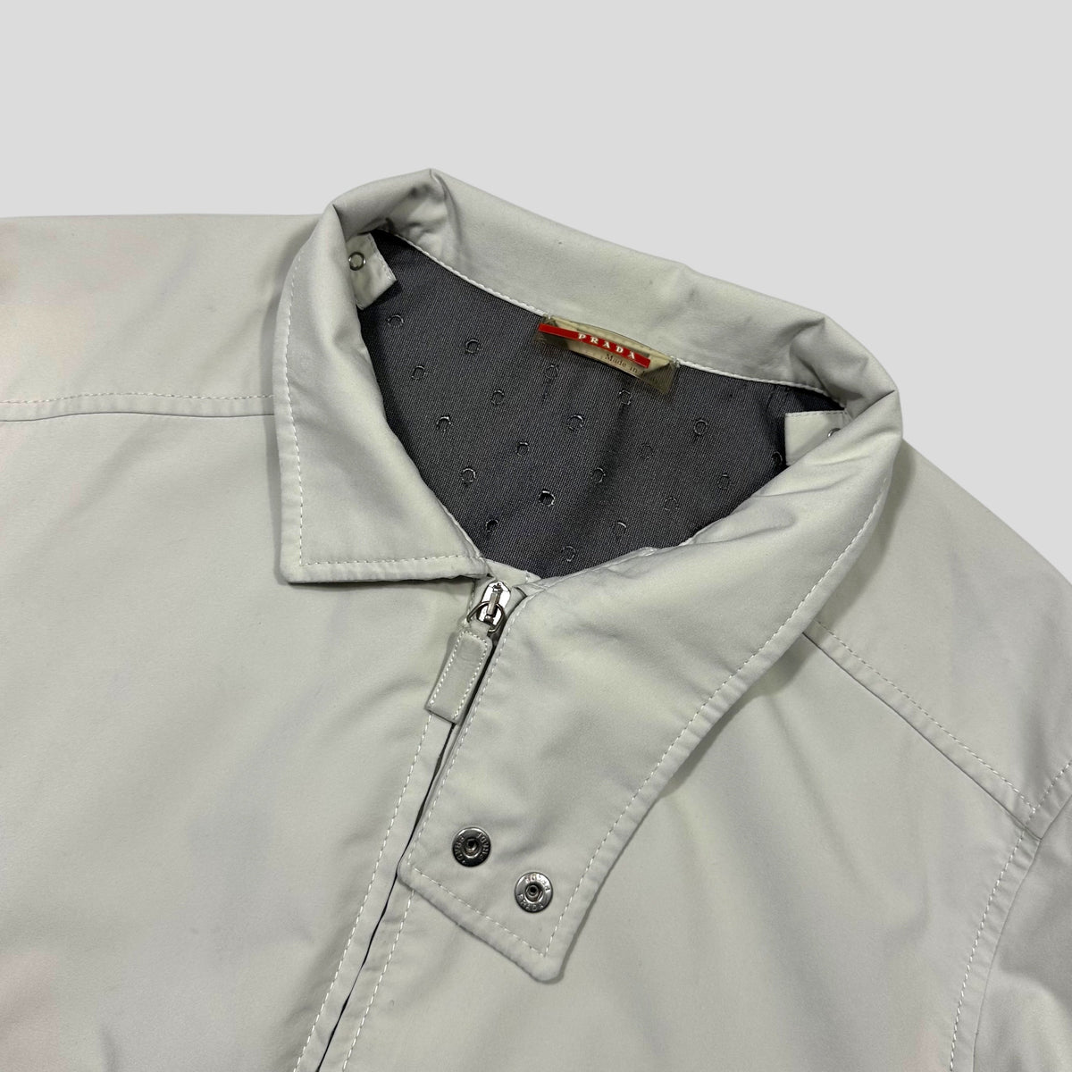 Prada Sport AW00 Goretex Perforated Ventilation Trench Coat  - M | White