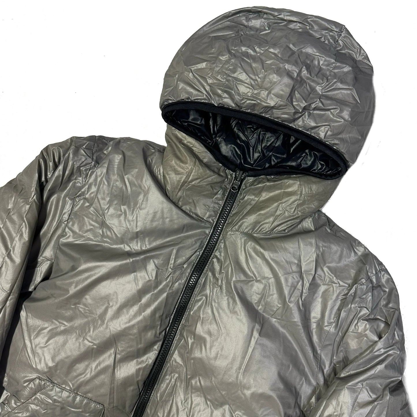Camp 7 Reversible Puffer Jacket In Grey & Black (L) | Camp 7, Black