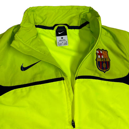 Nike Barcelona 2010/11 Tracksuit Top In Fluorescent Green ( M )