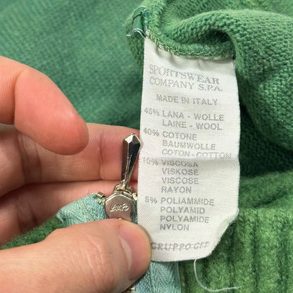 Stone Island 1988 Thick 1/4 Zip Two-tone Pullover Knit - L