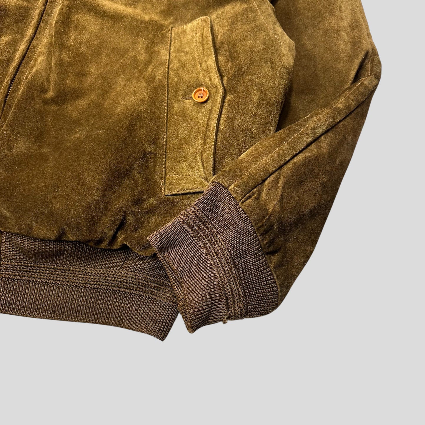 CP Company 1989 Ideas Suede Pelle Leather Quilted G-9 Flight Jacket - IT48 (L/XL) | Default Title, Multicoloured