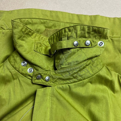 S/S 1988 Lime Green Raso Gommato Double Collar Bomber Jacket