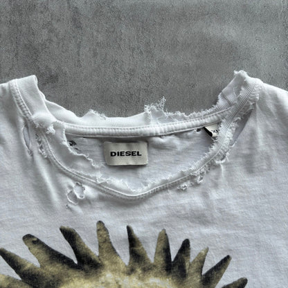 DIESEL DISTRESSED TOP | O/S, Red