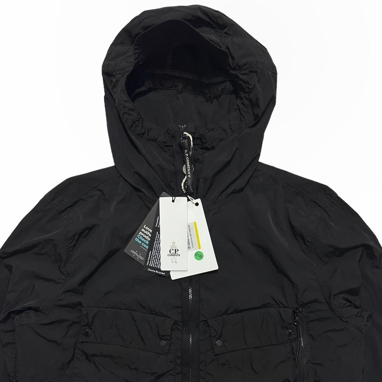 CP Company Chrome-R Black Double Pocket Jacket