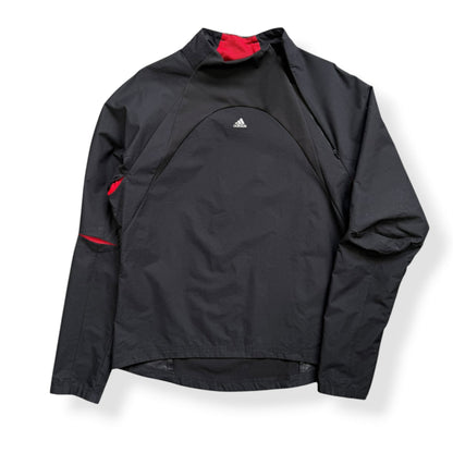 2003 Adidas Articulated Climacool Asymmetric Zip Pullover (M) | Default Title, Black