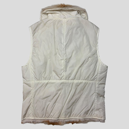 Prada Sport AW04 Goat Fur Nylon Gilet Jacket | Default Title, Red