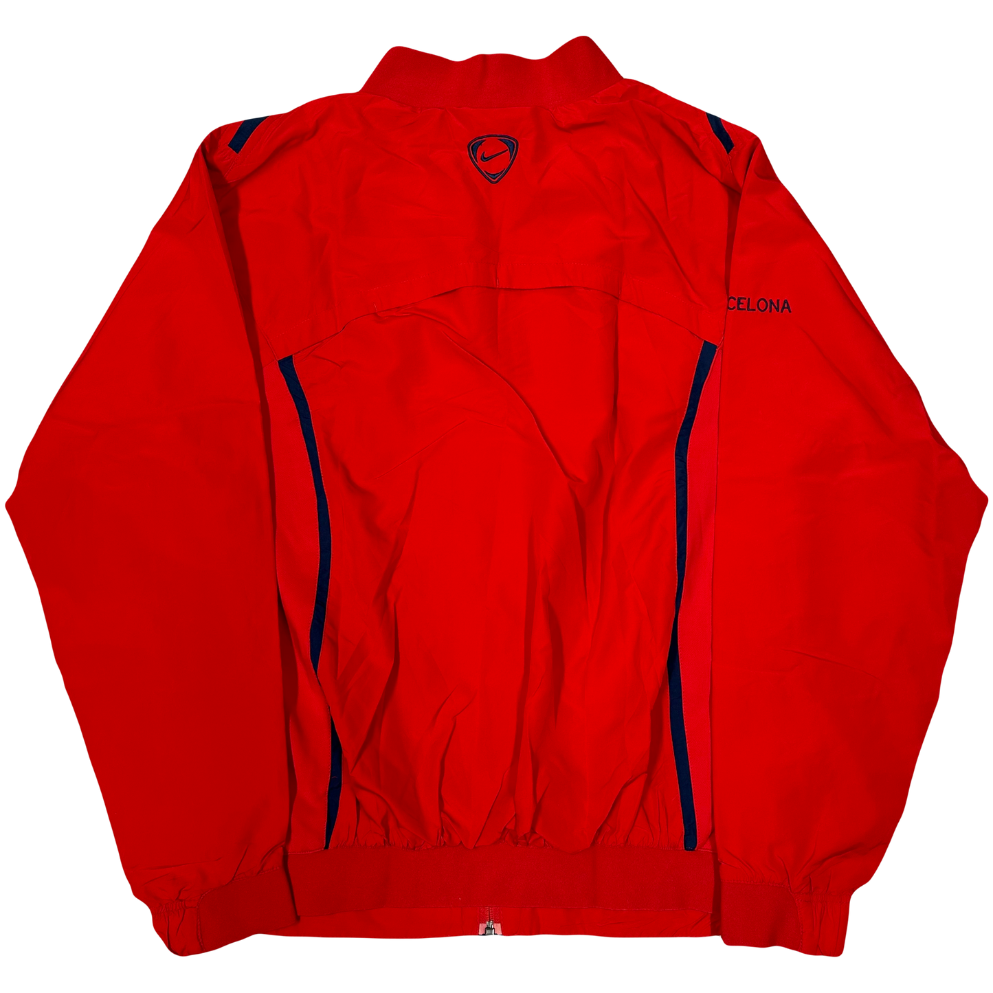 Nike Total 90 Barcelona 2005/06 Tracksuit In Red & Navy ( L )