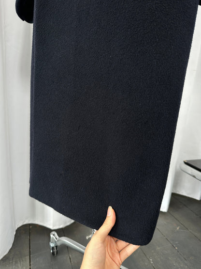 English Vintage 1990s Wool Cashmere Double Breasted Coat - XL