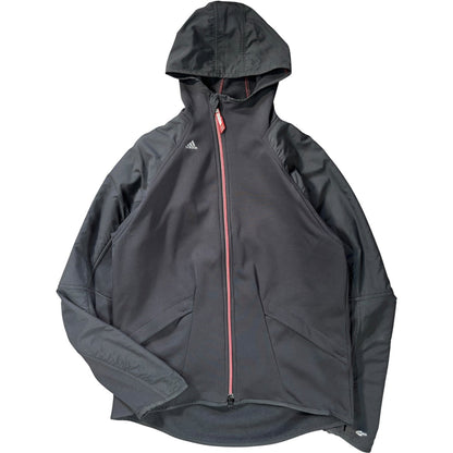 Adidas 2004 Asymmetrical Zip Two Tone Climawarm Hoodie M | Medium, Black