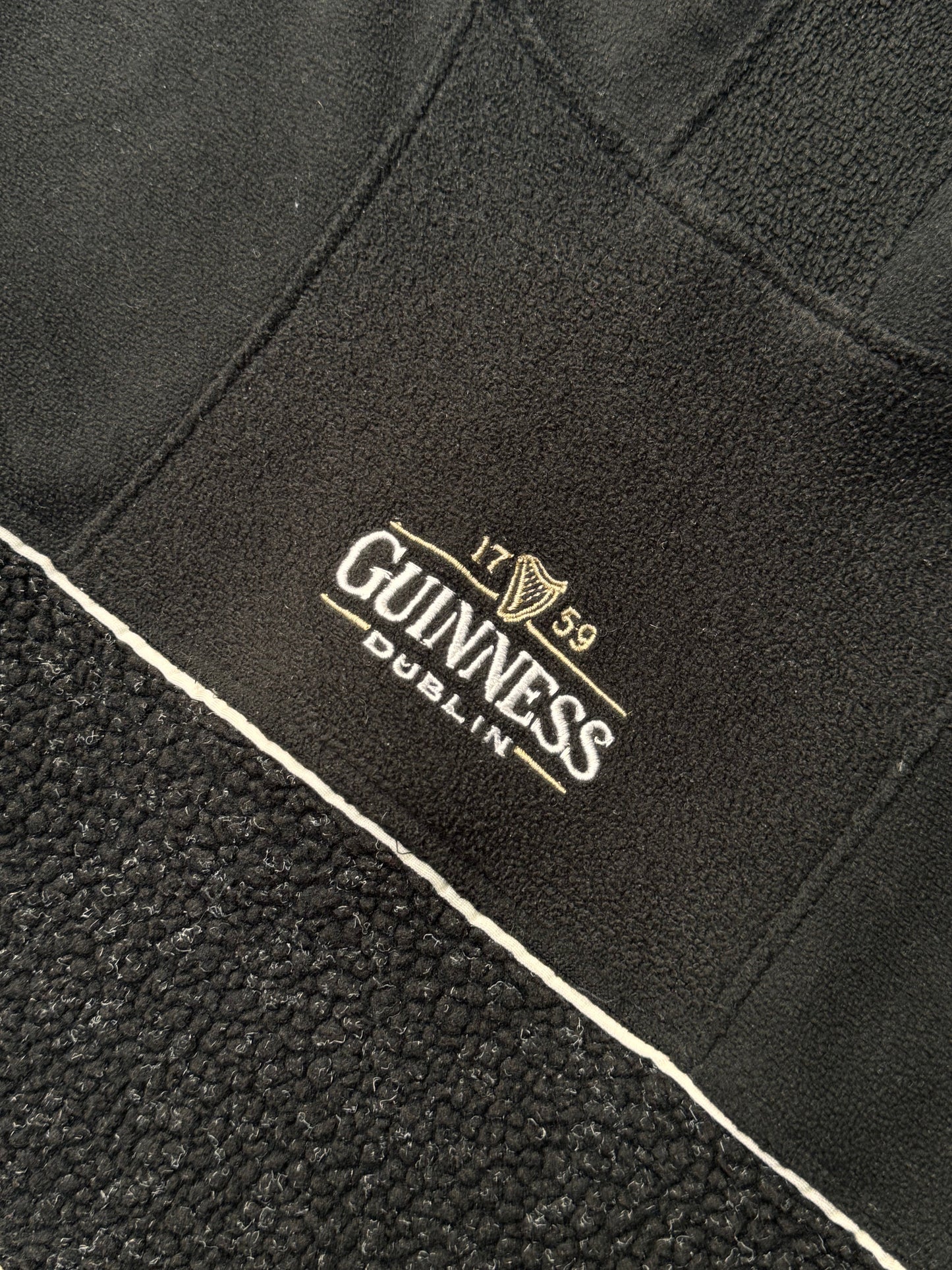 VT Rework: Guinness Fleece Panelled Logo Hoodie